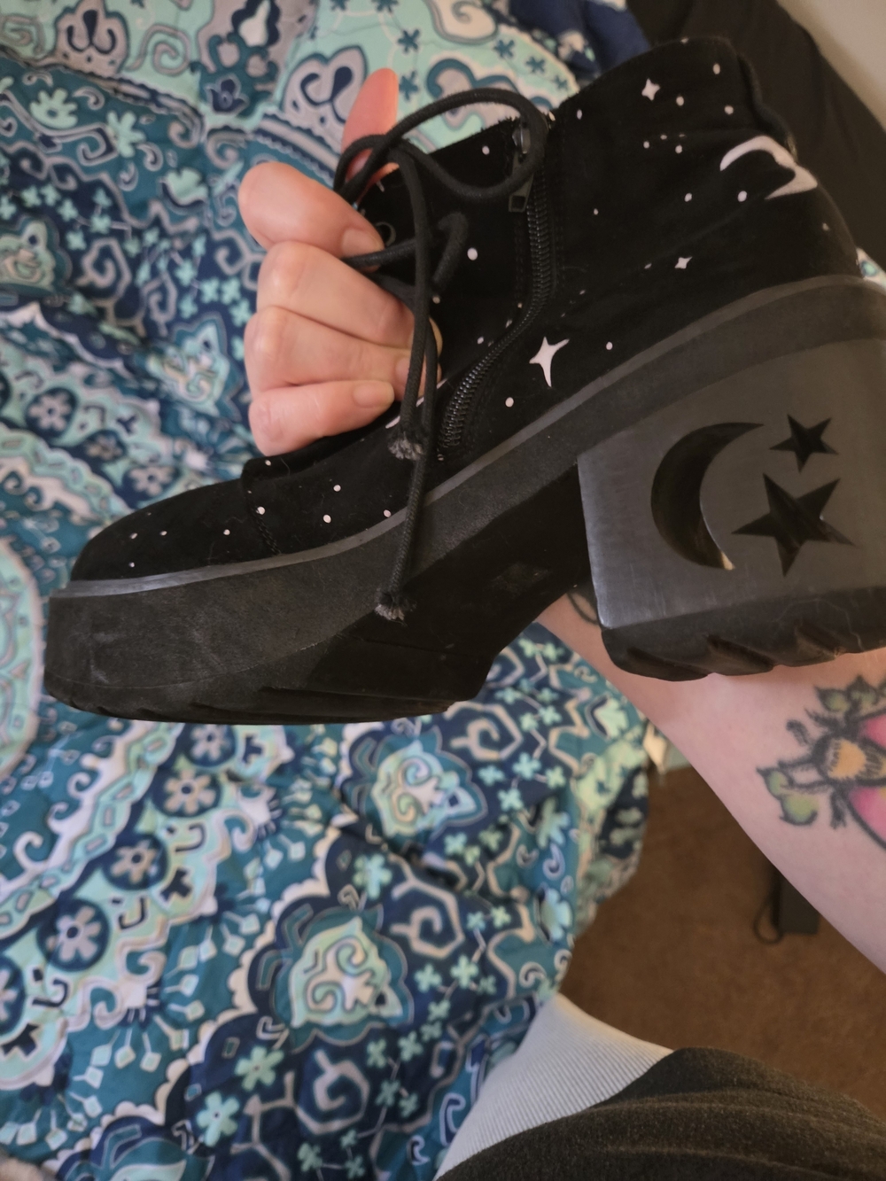 Rogue And Wolf Moondust Platforms - Size 9 - Need Repair - Picture 3 of 8